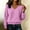 A05-Pink, variant on ZORYEVY Women's Sweatshirt Casual Lightweight Fall Pullover Sweatshirts for Women Loose Fit Long Sleeve Solid V Neck Tops