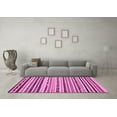 thumbnail image 3 of Ahgly Company Indoor Square Abstract Pink Modern Area Rugs, 3' Square, 3 of 4
