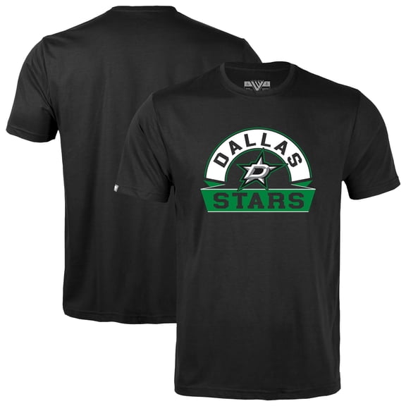 Youth Levelwear Black Dallas Stars Little Richmond Banner Arch T-Shirt