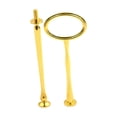 thumbnail image 3 of Cake Plate Stand Handle 2 Tiers Cake Cupcake Tray Stand Handle for Daily Use Gold, 3 of 8