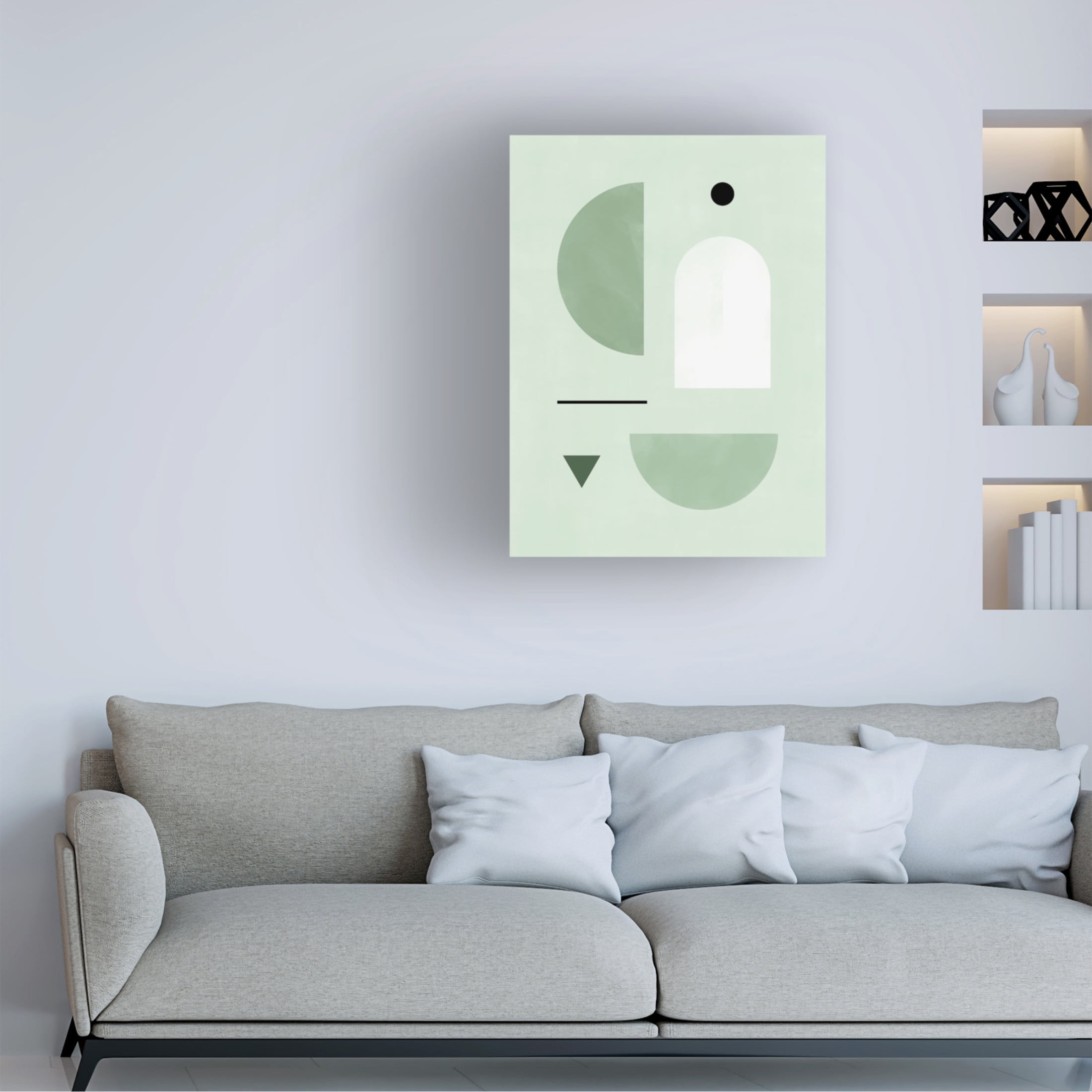 Trademark Fine Art Elena Ristova green11 Canvas Wall Art