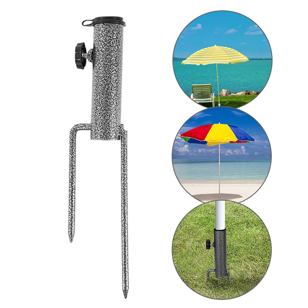 Brolly Ground Spike Metal Outdoor Beach Fishing Parasol Umbrella Stand