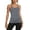 Light Gray, variant on Women's Seamless Workout Tank Top with Built In Bra Side Pockets for Yoga Running Fitness Dance White L