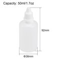 thumbnail image 2 of Botella de gotero de boca pequeña de plástico Uxcell de 50 ml/1.7 oz, paquete de 10, 2 of 6