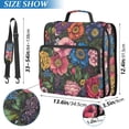 thumbnail image 2 of FORMRS Zipper Binder with Shoulder Strap 2-inch Ring 500 Sheet Capacity File Bag, Vibrant Blooming Flowers, 2 of 5