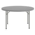 thumbnail image 2 of Flash Furniture 4-Foot Round Granite Dark Gray Plastic Folding Table, 2 of 12