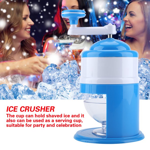 Manual Ice Crusher, Ice Shaver Snow Cone Maker Ice Shaver Machine Non-toxic For Home School Office Travel