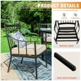 thumbnail image 4 of Sophia & William Metal Outdoor Patio Dining Chairs with Beige Cushions Set of 2, 4 of 7