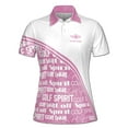 thumbnail image 2 of Custom Name Pink Pattern Golf Spirit Women's Polo Shirt S-5Xl, 2 of 7