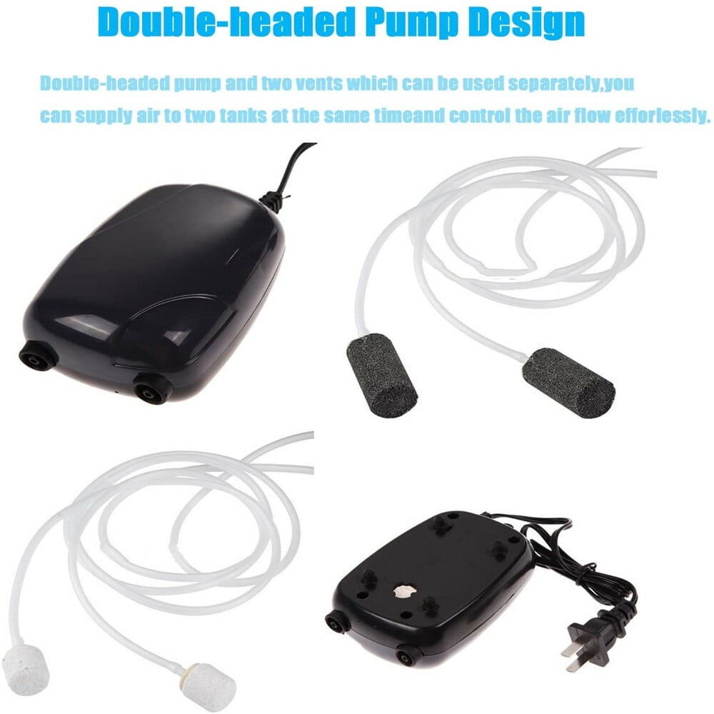 Mascarry 300 Gallon Adjustable Silent Air Pump for Large Aquarium Fish Tank