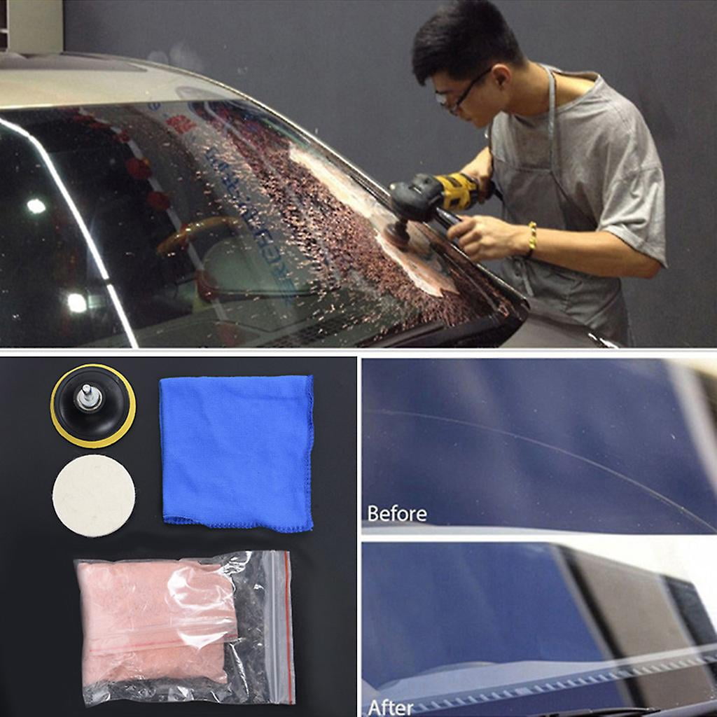 Windshield Polishing Kit Car Rear View Window Glass Restoration