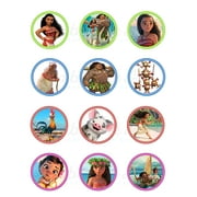 Moana Edible Cupcake Toppers (12 Images)