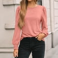 thumbnail image 2 of SUNBS Long Sleeve Shirts for Women Business Casual Tops Dressy Blouses Crewneck Trendy Clothes, 2 of 8