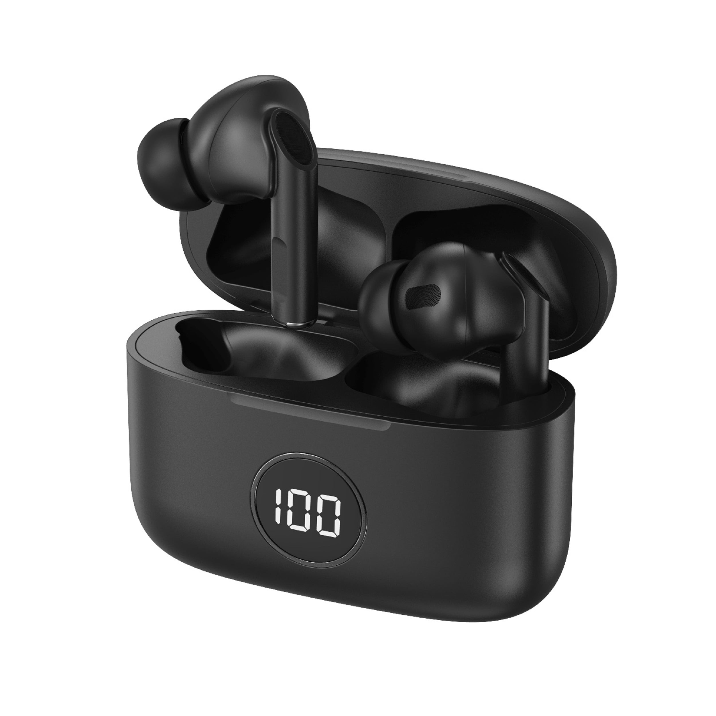 Bundle Visual Land Prestige 10” 32GB Tablet, Noise Cancellation Earbuds, Bumper, Black