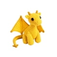 thumbnail image 2 of Emotional Support Dragon Pocket Buddy, Handmade Knitted Tiny Dragon Plush with Comfort Affirmation Card, Comfort Companion Desk Decor, Stress Relief Gift for Teens Women Men (Yellow), 2 of 6