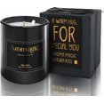 thumbnail image 2 of 1 Pcs Lavender Scented Candle, Black Jar, 5.5Oz, Perfect Gift For Anniversaries, 2 of 6