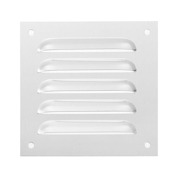 Uxcell Aluminum Vent Cover, Screen Air Grille Ventilation Cover HVAC Louvered Grill Built-in Mesh 5x5 Inch