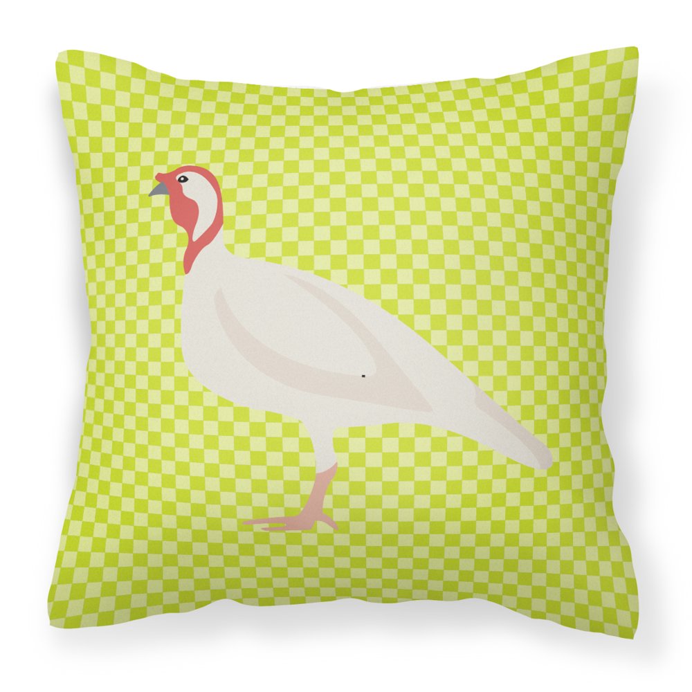 Beltsville Small White Turkey Hen Green Fabric Decorative ...