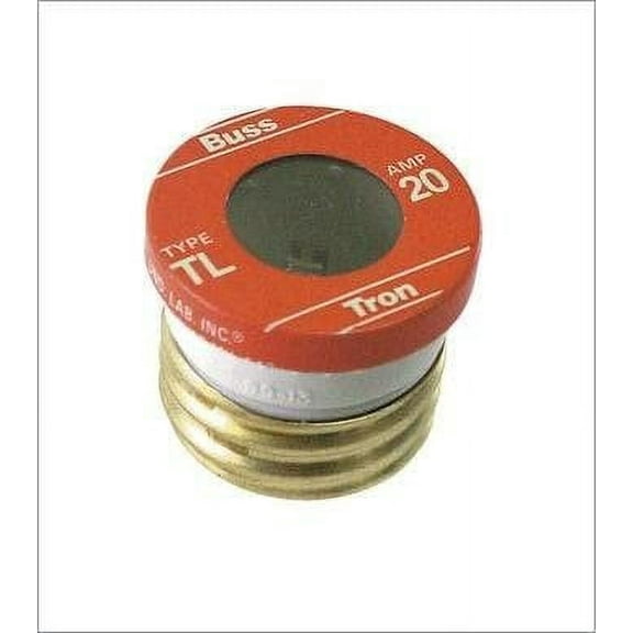 Bussmann BP/TL-20 Medium-duty Time Delay Plug Fuse 20 Amp. Pack of 5