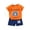 Orange, variant on Bovxnpu Toddler Boys Summer Clothing Sets Kids Graphic T Shirt Shorts Short Sleeve Outfit Set