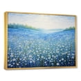 thumbnail image 2 of Designart "Tranquil Azure Bloomscape" Flower Floater Framed Wall Art Prints, 2 of 5