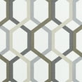 thumbnail image 6 of Sun Zero Arlo 2-Piece Textured Thermal Insulated Room Darkening Grommet Curtain Panel Pair, Gray Geometric, 40"W x 84"L, 6 of 7
