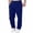 1294#Dark Blue, variant on Mens Joggers with Pockets - Mens Fleece Wide Leg Sweatpants, Open Bottom, Loose Fit for Workout & Running Black 3XL