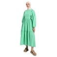 thumbnail image 2 of Green - Crew neck - Unlined - Modest Dress - Benin, 2 of 5