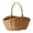 Brown-23X18X21CM, variant on Rattan Storage Basket with Handle Large Woven Wicker Basket for Picnic,Harvesting Vegetables,Fruit Flower Arranging Multipurpose Organizer for Garden, Home,Easter Camping,Brown-23X18X21CM