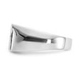 thumbnail image 3 of 14K White Gold Ring Band Men's Diamond Round Black and, Size 9, 3 of 5