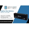 thumbnail image 6 of 12V 2.3AH F1 SLA Replacement Battery Compatible With Panasonic OmniMovie VHS HQ AFX6 - 4 Pack, 6 of 10