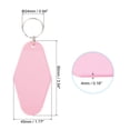 thumbnail image 2 of Unique Bargains Vintage Motel Keychain Blank Hotel Keychains Rhombus Retro Key Tag, Light Pink, 10 Pack, 2 of 7