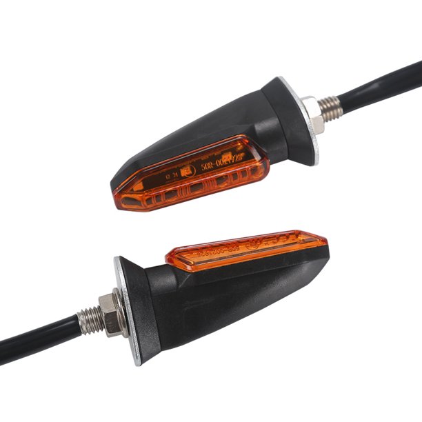 Luz De Señal De Giro De Motocicleta 2 uds., lámpara de señal LED para motocicleta, 12V, miniluces LED de reacondicionamiento (amarillo mostaza) Sywqhk Accesorios para autos y motos