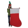 thumbnail image 3 of Beistle Commercial Double-Hooped Jumbo Christmas Stocking - 4' - Red and White, 3 of 3