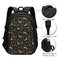 thumbnail image 3 of Balery Christmas Gold Deers1 Print USB Charging Backpack for Men and Women - Water-Resistant, Anti-Theft Laptop Backpack with USB Port for Travel, Work, School, and College, 3 of 7