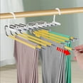 thumbnail image 3 of Adjustable Foldable Pants Hanger, Stainless Steel Clothes Organizer with Anti-Slip Design for Closet Storage, Space Saving Multi-Purpose Storage Rack for Travel Home and Small Spaces, 3 of 6