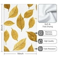 thumbnail image 3 of 2 Pcs Funny Kitchen Towels,Golden Leaves Pattern Microfiber Dish Towels,Kitchen Tea Towels,Kitchen Towel Set (18" X 26"), 3 of 3