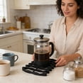 thumbnail image 5 of Silicone Trivet Mat, Heat Resistant Up to 446°F Non-Slip Counter Protector for Hot Pots Pans Bowls, Dishwasher Safe Kitchen Mat, 6.1x9 Inch, 1 Pcs, 5 of 8