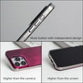 thumbnail image 5 of for iPhone 15 Pro Max Phone Case 6.7 inch, Aesthetic Bling Feather for Women Girls, Shockproof Soft TPU & Hard pc Silvery, 5 of 10