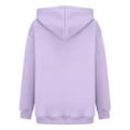 thumbnail image 3 of LWavelet Women's 2 Piece "Stronger Than The Storm" Graphic Hoodie and Jogger Set - Casual Daily Outfit Light Purple M, 3 of 4