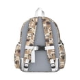 thumbnail image 3 of Pug and Footprint Backpack for School,Cute School Bag,Schoolbag with Adjustable Shoulder Straps & Padded Back,13.4"x11"x4.7", 3 of 6