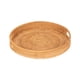 thumbnail image 1 of Bandeja de ratán para servir, decorativa, redonda, versátil, para mesa de café. 35cm, 1 of 9