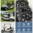 thumbnail image 6 of Colorful Flowers Golf Cart Bench Seat Cover 51" x 31" Towel Style Cover Universal Fit for Golf Carts Easy Install, 6 of 8
