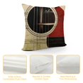 thumbnail image 4 of Fenyluxe Home Decorative Throw Pillow Covers Retro Guitar Music Musical Instrument Strings Pattern Cushion Case Pillowcase 22x22in, 4 of 5