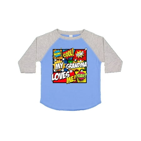 

Inktastic My Grandma Loves Me Gift Toddler Boy or Toddler Girl T-Shirt