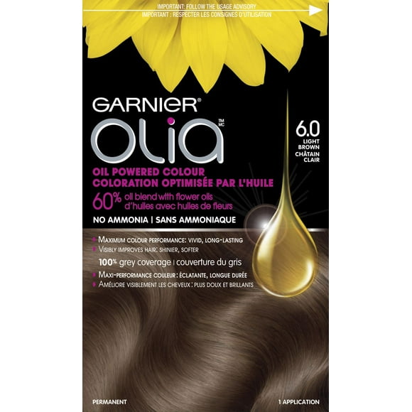 Garnier Olia No Ammonia Oil Powered Permanent Hair Colour, 1 pack