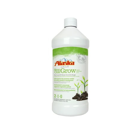 - Alaska Naturals Step One Grow Liquid Plant Food 2-1-0; 1 Quart