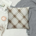 thumbnail image 2 of Creowell  Fall Buffalo Check Throw Pillow Covers, Autumn Farmhouse Plaid Decorative Cushion Covers for Couch Sofa Living Room, Beige, 2 of 5