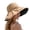 Khaki, variant on Womens Sun Hat Ponytail Hole Beach Hiking Ponytail Sun Bucket Hats Summer Beach Hat Top Pink One Size