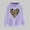 Purple, variant on SOOMLON Valentines Day Hoodies for Women Girl Friend Valentines Gift Plus Size Tunic Long Sleeve Crewneck Sweatshirts Tops Funny Heart Graphic Pullovers Shirts Fashion Festival Outfits 2025
